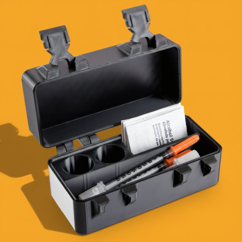 Case slim para duas ampolas de 10 ml